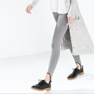ZARA stirrup leggings Sz S